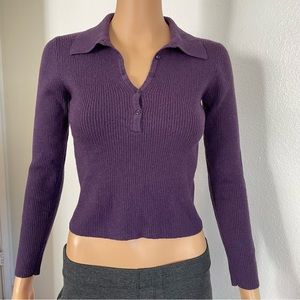 Old Navy Purple Wool Sweater